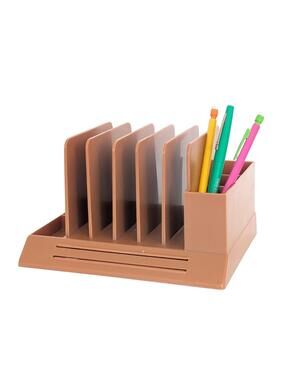 Vintage Max Klein 5-Slot Plastic Desk Organizer - Caddy
